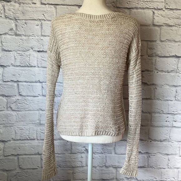 HOLLISTER Crochet Long Sleeve Sweater Size Small - Picture 4 of 8